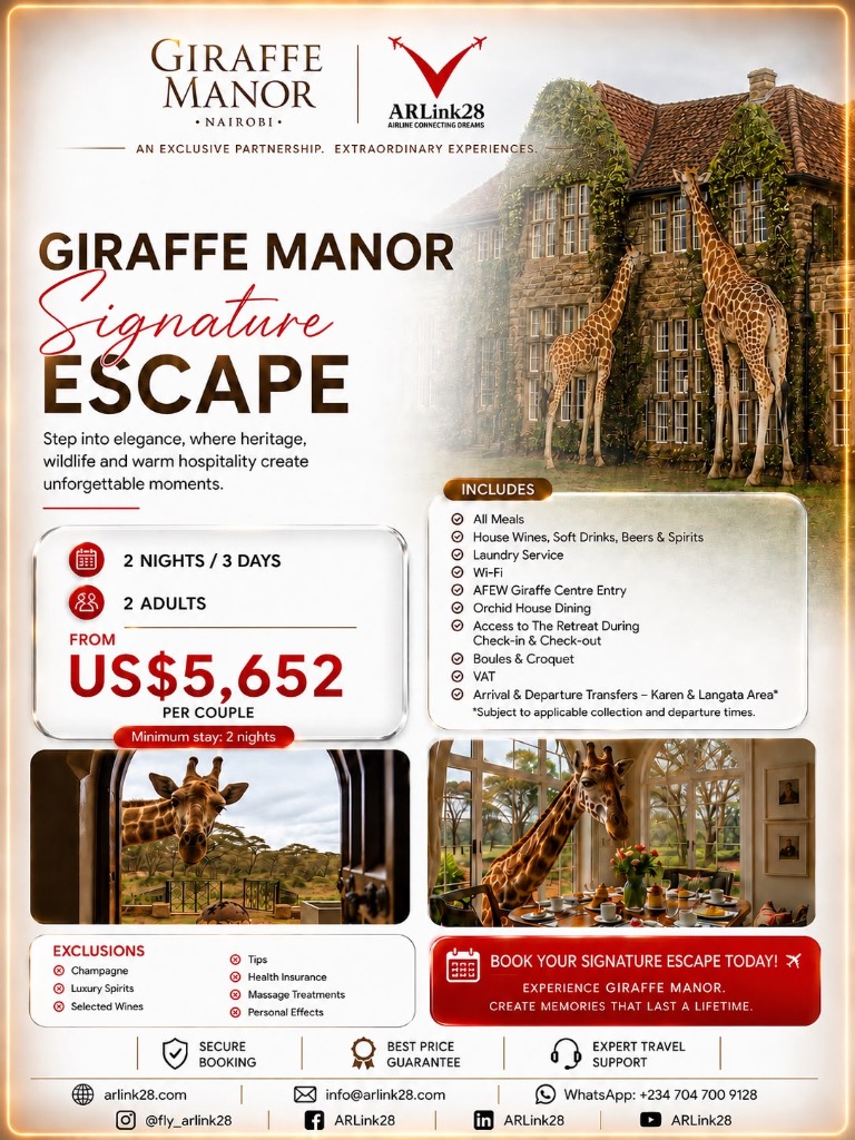 Giraffe Manor Signature Escape