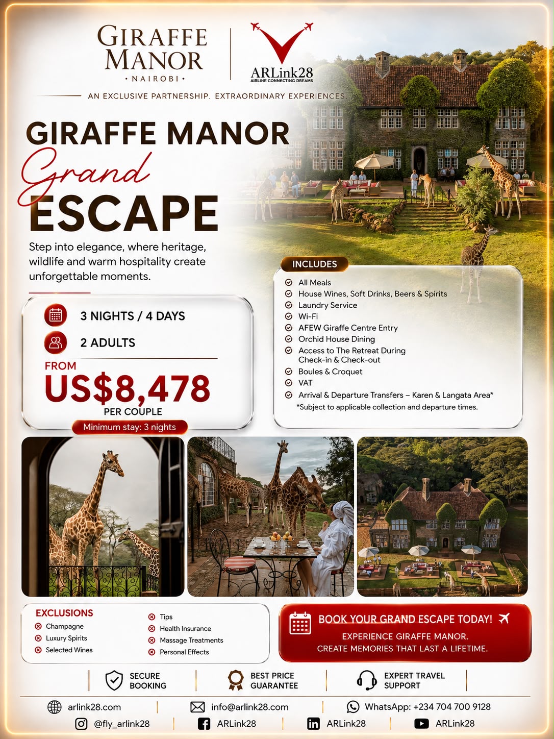 Giraffe Manor Grand Escape